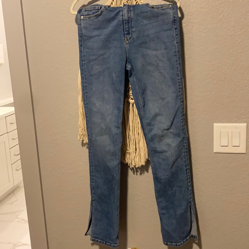 Zara Slim fit jeans with side slits